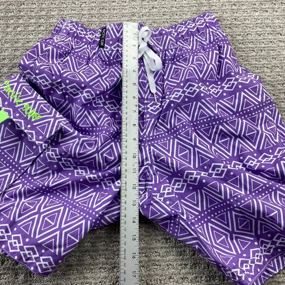 Vintage Pacific Surf Swim Trunks Men Small S Purple Bathing Suit Short Pants - Picture 9 of 12